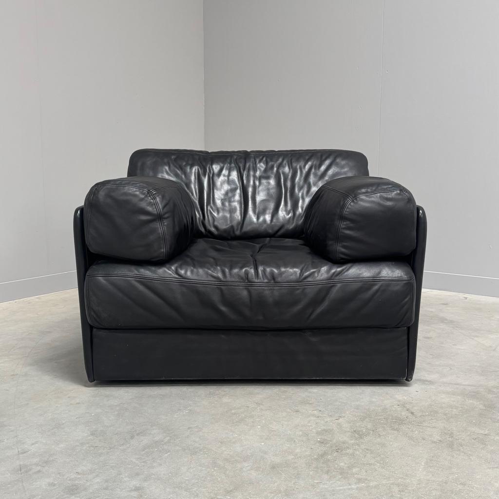 De Sede DS76 fauteuil jaren 60 70 80 vintage leer, Huis en Inrichting, Fauteuils, Ophalen, 75 tot 100 cm, 75 tot 100 cm, Leer