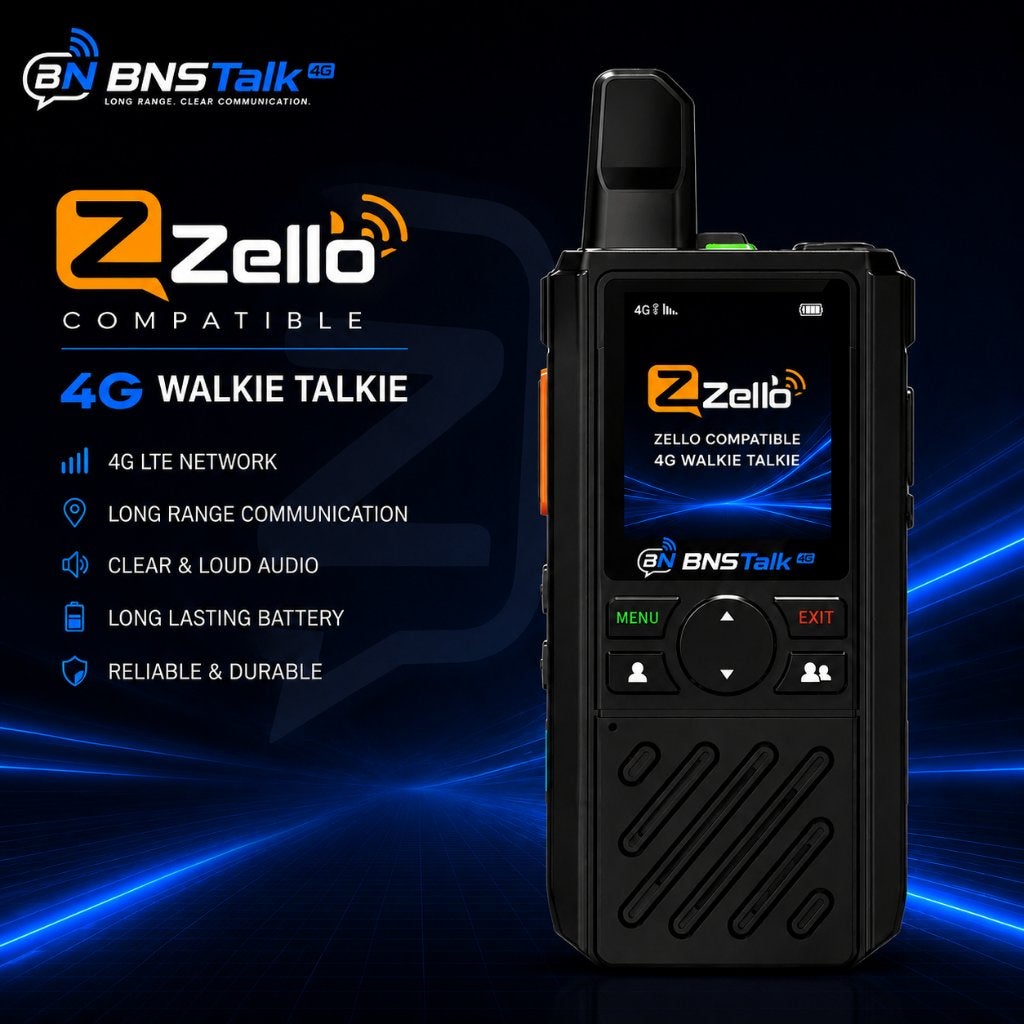 BNSTalk BN-H6 POC 4G Walkie Talkie | Onbeperkt Bereik, Ophalen of Verzenden, Nieuw, 15 km of meer, Portofoon of Walkie-talkie