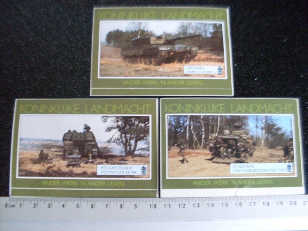 3x sticker KL cavalerie infanterie veldartillerie ander werk, Verzenden, Zo goed als nieuw, Bedrijf of Vereniging