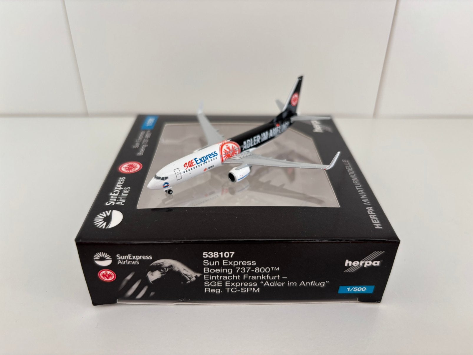 Herpa 538107 Sun Express Boeing 737-800 1:500, Ophalen of Verzenden, Nieuw, Schaalmodel