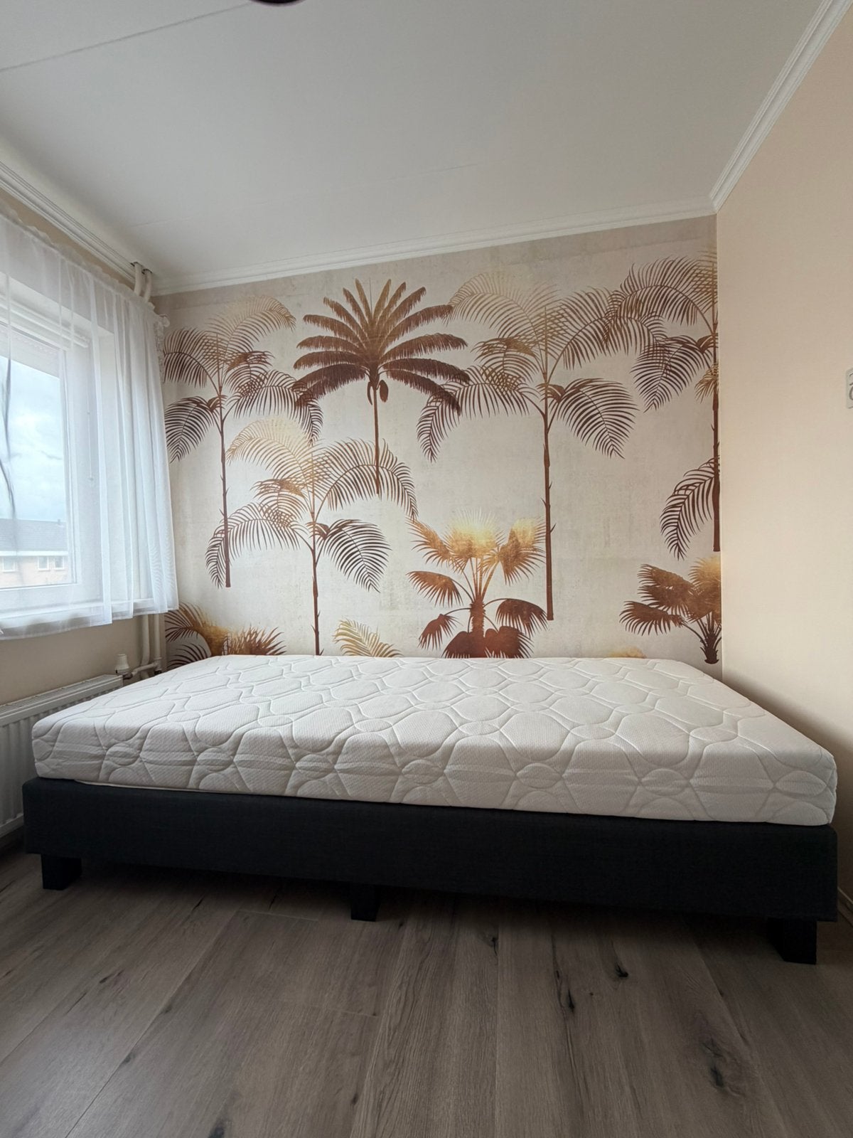Boxspring 90x220 complete set, Ophalen, Overige materialen, 90 cm, Eenpersoons