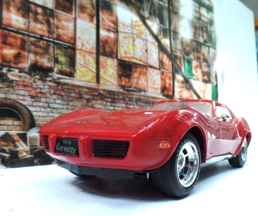 Corvette C3 Stingray Rood -, Overige merken, Gebruikt, 1:50 of kleiner, Auto
