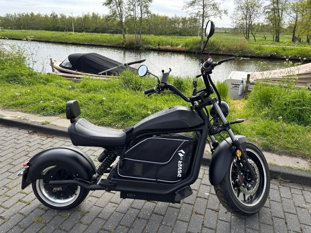 Luqi HL 6.0 E-chopper Cafécruiser - Matzwart - 3000W/45Ah, Elektrisch, Zo goed als nieuw, Ophalen, Overige merken