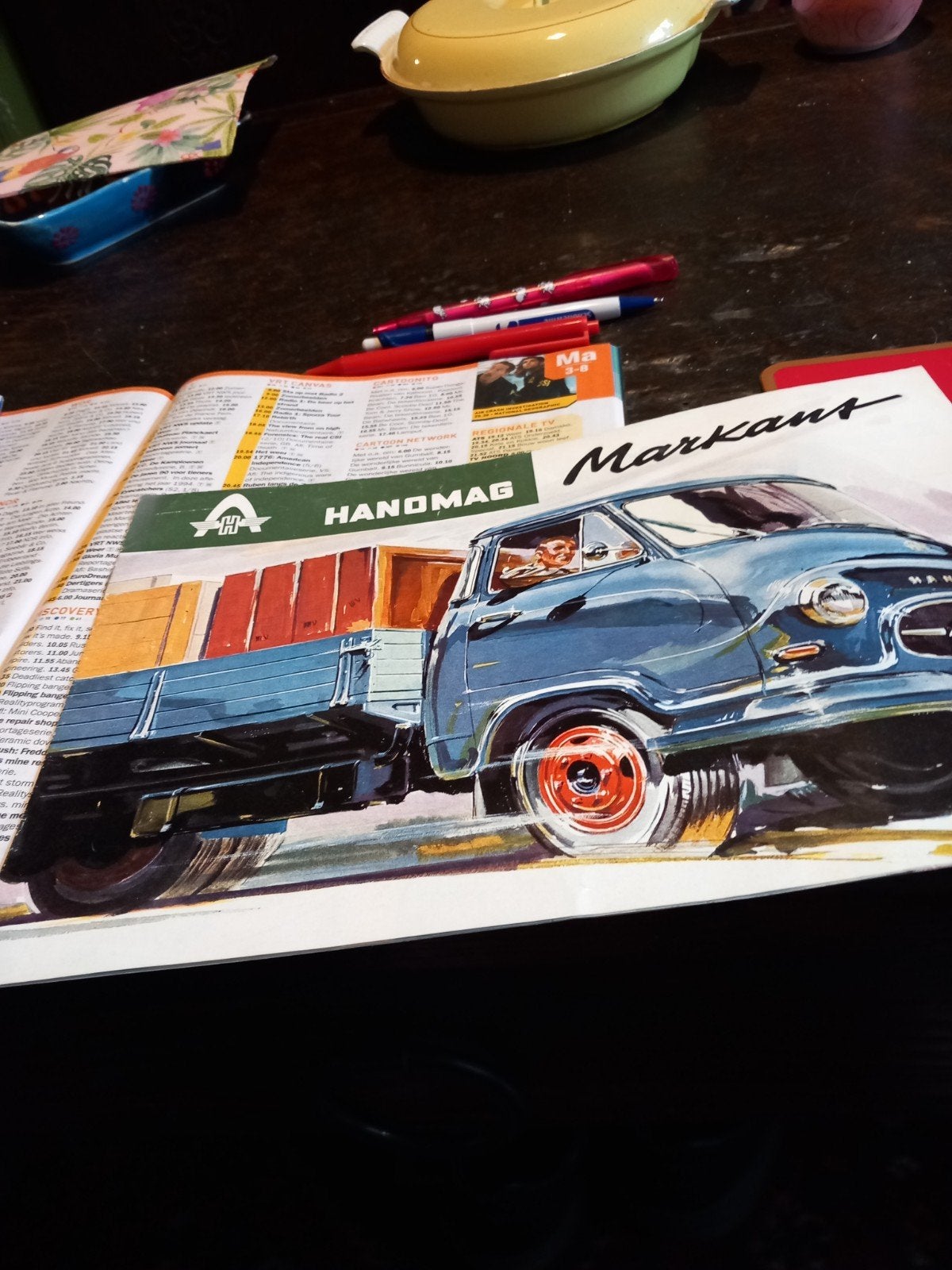 hele mooie gave folder  Hanomag  Markant 1961, Ophalen of Verzenden, Zo goed als nieuw, Overige typen