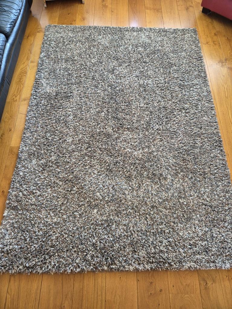 Mooi warm vloerkleed Taupe, Ophalen, Bruin, 150 tot 200 cm, 200 cm of meer