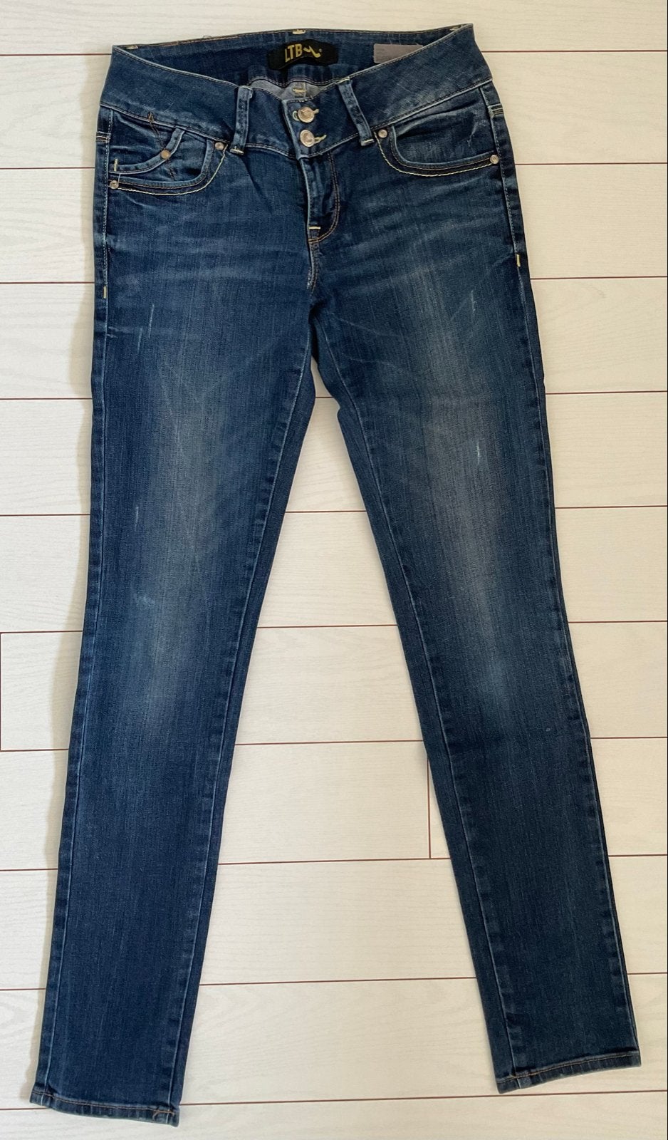 LTB Jeans Low Rise Super Slim W29 L32, Ophalen of Verzenden, Gedragen, Blauw, W28 - W29 (confectie 36)