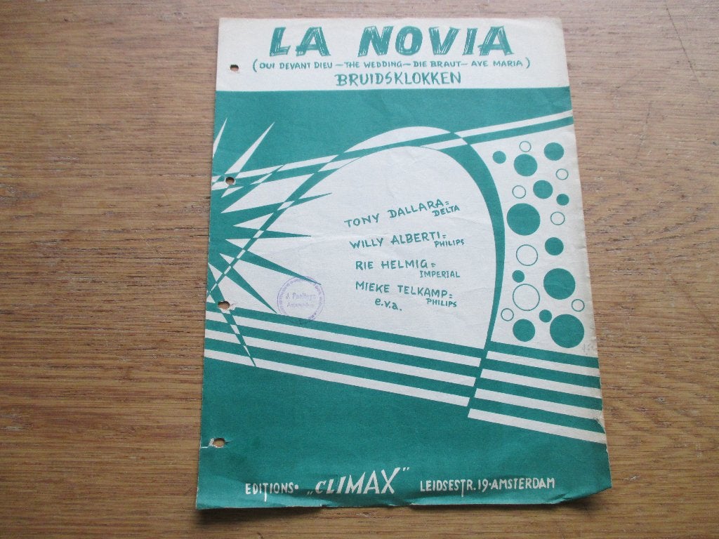 LA NOVIA  / BRUIDSKLOKKEN, Gebruikt, Ophalen of Verzenden, Piano, Artiest of Componist
