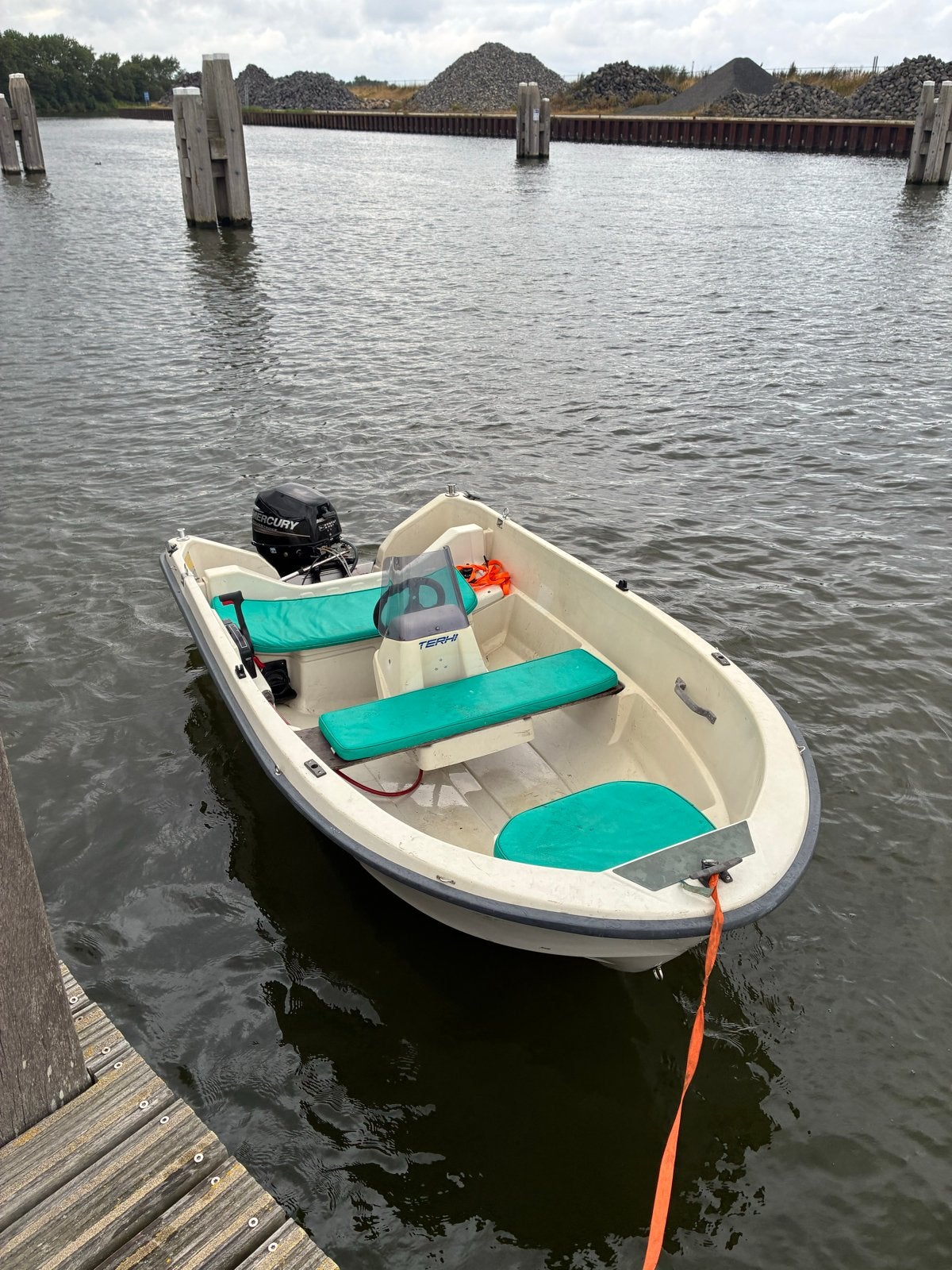 Terhi 400 Fun  met Mercury 8pk buitenboordmotor, Ophalen of Verzenden, Gebruikt