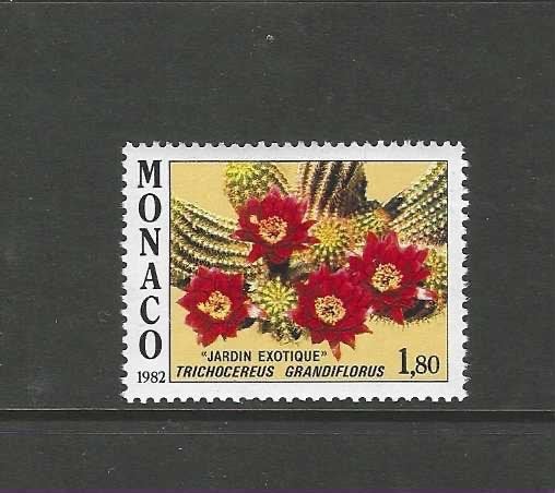 Monaco 1547 bloemen cactussen exotic 1982 zegel PF, Verzenden, Postfris, Dier of Natuur