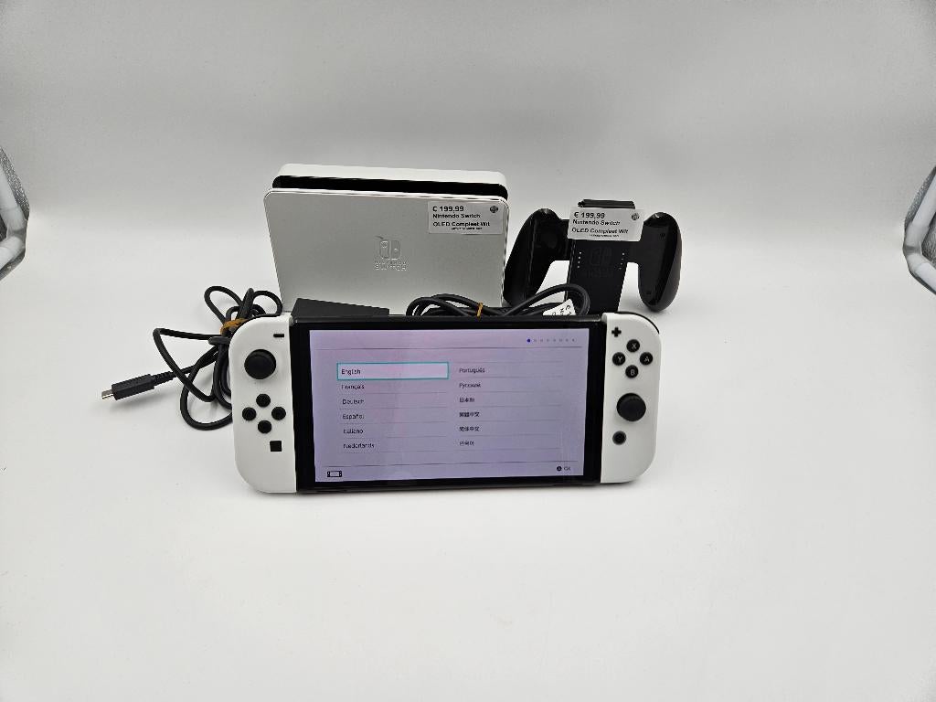 Nintendo Switch OLED Compleet Wit, Ophalen of Verzenden, Zo goed als nieuw, Met 1 controller, Switch OLED