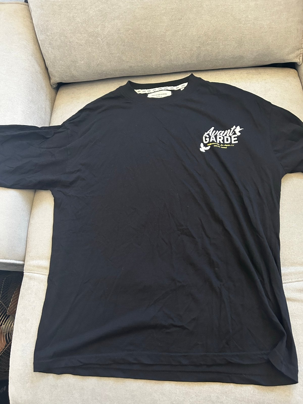 Avant Garde T-shirt Zwart Maat L Zo goed als nieuw, Verzenden, Zo goed als nieuw, Maat 52/54 (L), Zwart