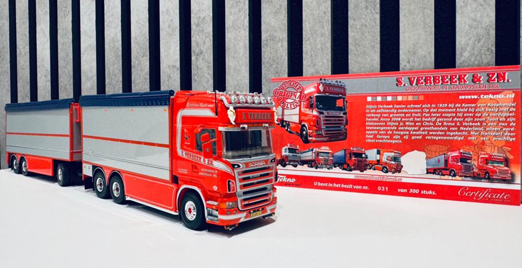 Scania S. Verbeek & ZN 2009 Netherlands Tekno 1:50 (56042), Ophalen of Verzenden, Nieuw, Bus of Vrachtwagen, Tekno
