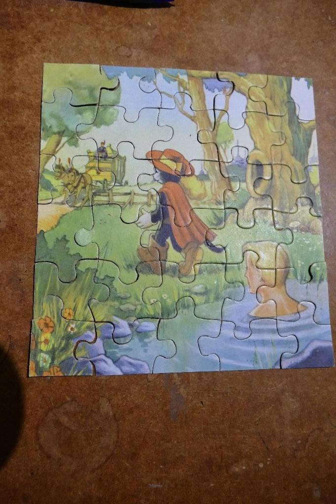 Oude puzzel: De gelaarsde kat, Ophalen of Verzenden, Minder dan 500 stukjes, Nieuw, Legpuzzel