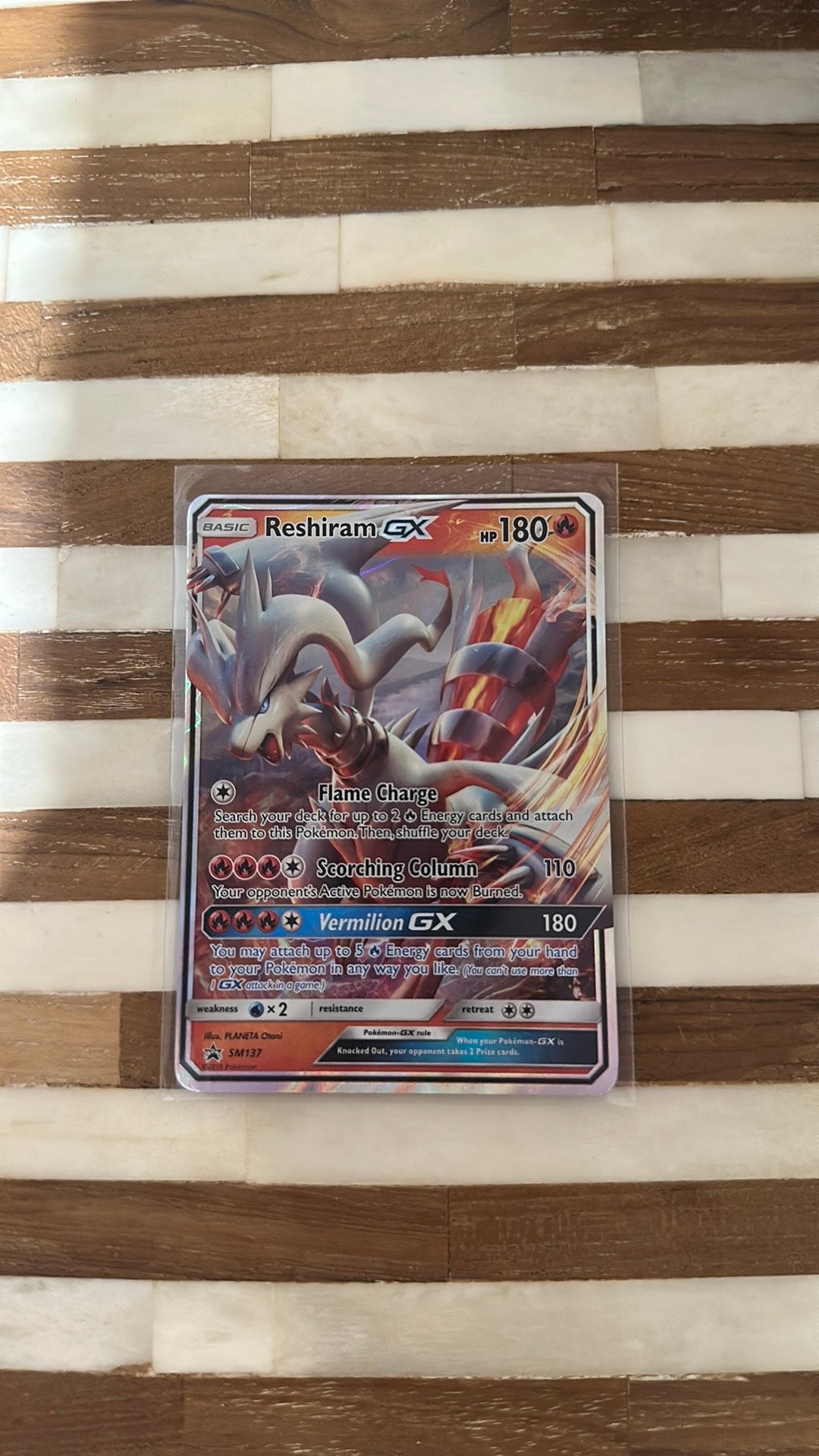 Reshiram GX promo SM137, Verzenden, Nieuw