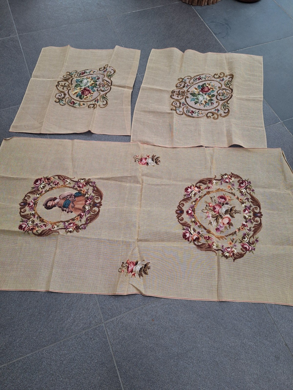 3 gobelins stoelbekleding, Ophalen of Verzenden, Zo goed als nieuw, Patroon