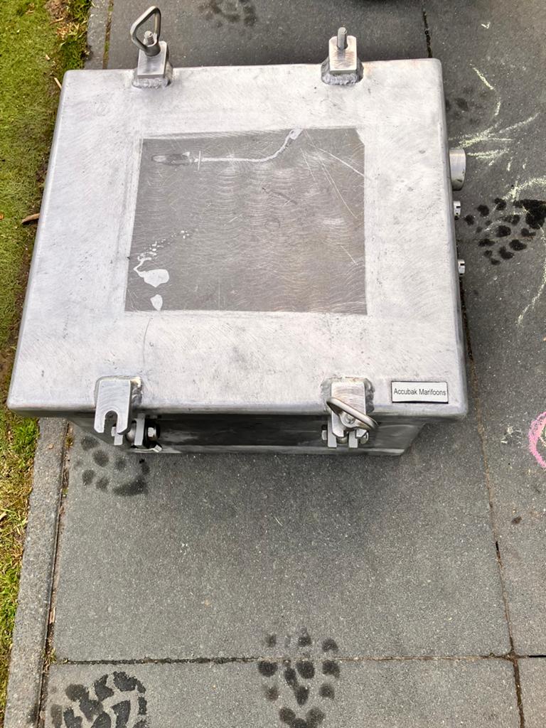 Te koop aluminium accu bak,, Ophalen of Verzenden, Zeilboot of Motorboot