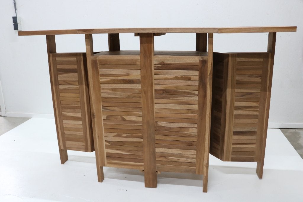 Nieuw Teak Bar Inklapbaar Recht 160 CM, Ophalen, Nieuw