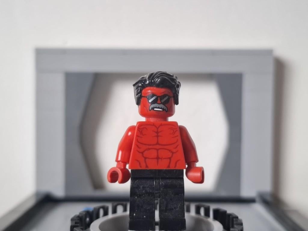 LEGO Super Heroes - minifiguur - sh1026 - Red Hulk, Ophalen of Verzenden, Zo goed als nieuw, Losse stenen, Lego