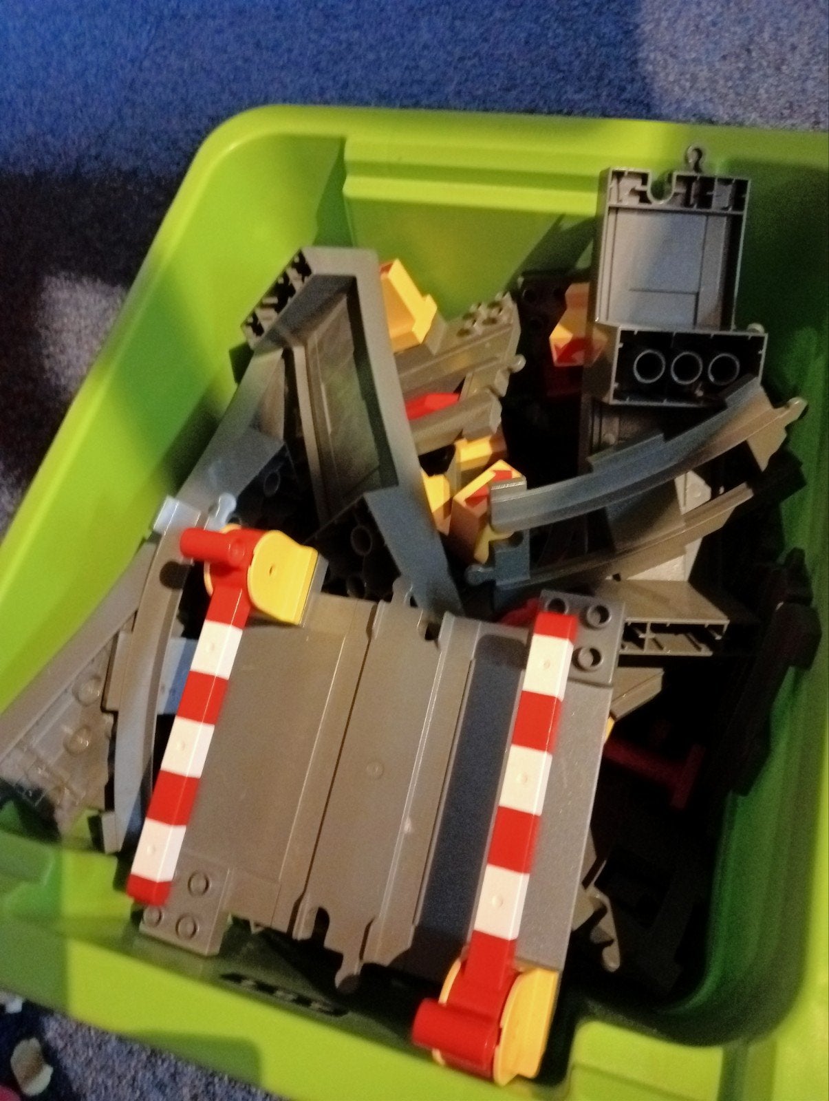 Duplo uitgebreide treinbaan, Kinderen en Baby's, Ophalen of Verzenden, Zo goed als nieuw, Complete set, Duplo