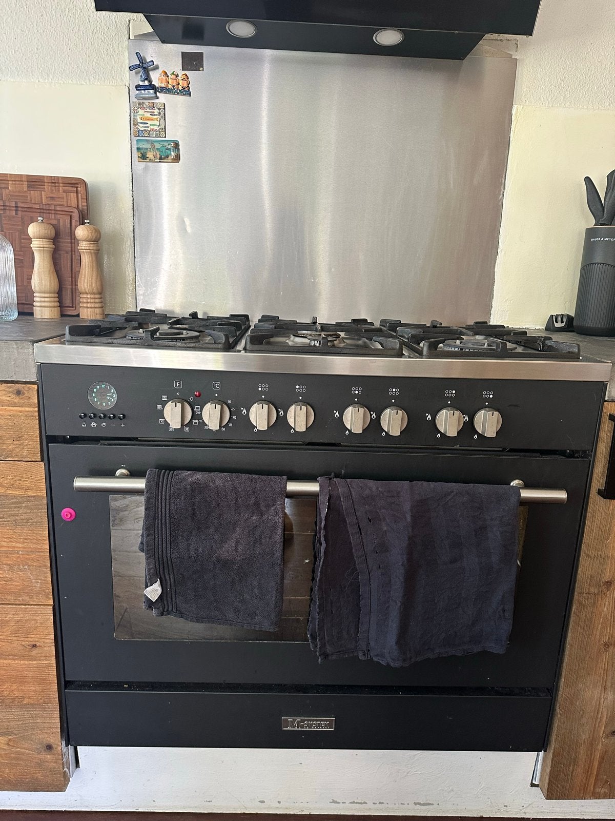 Boretti M-System 6-pits gasfornuis - oven defect, Ophalen, 60 cm of meer, Gas, Niet werkend