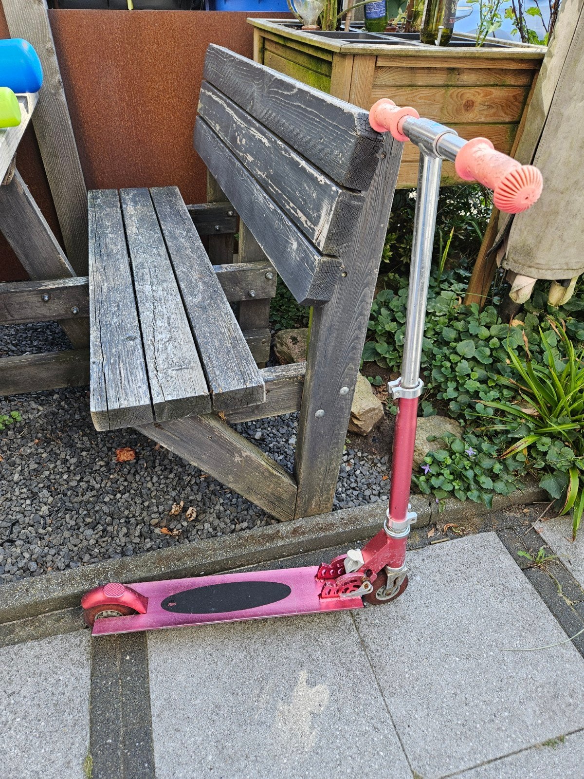 Roze step (opknapper), ruilen voor reep chocolade, Ophalen, Gebruikt, Gewone step, Onbekend