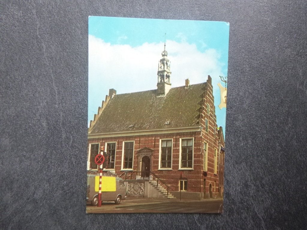 IJsselstein, gemeentehuis / auto 1968, Verzenden, 1960 tot 1980, Gelopen, Noord-Brabant