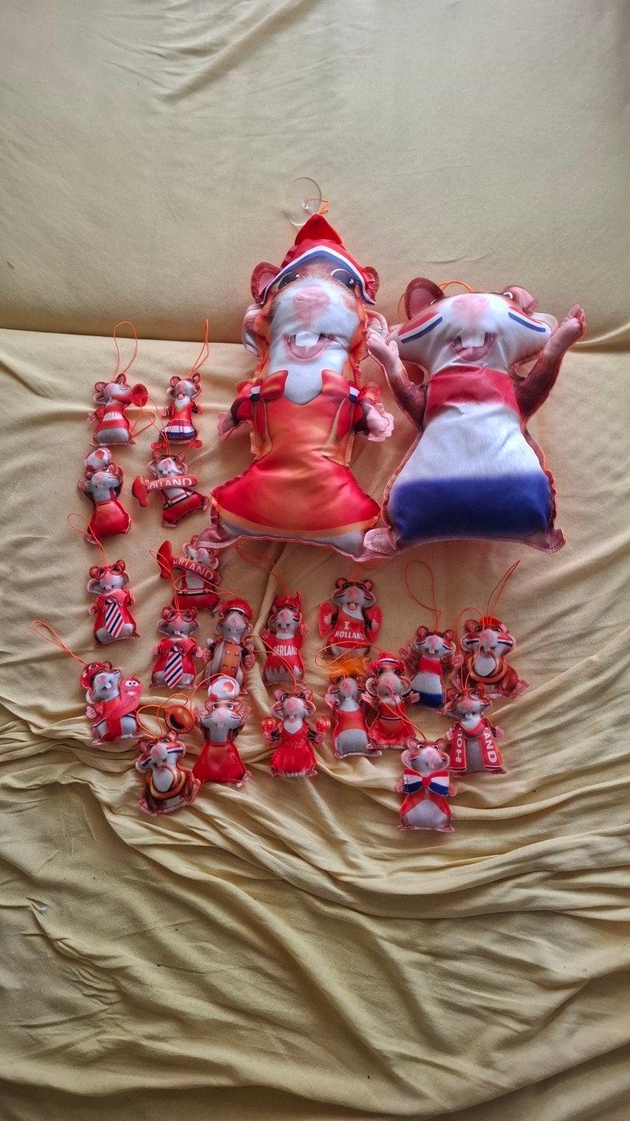 Holland hamsters knuffels en sleutelhangers, Ophalen of Verzenden, Gebruikt