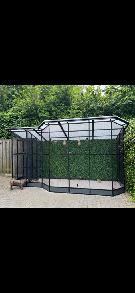 Exclusieve volière., Dieren en Toebehoren, Vogels | Hokken en Kooien, Ophalen, Zo goed als nieuw, Overige materialen, Volière