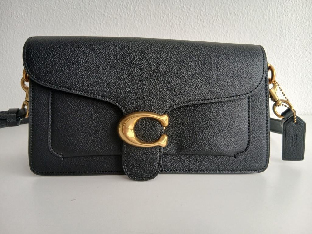 Coach Pillow Tabby Schoudertas Zwart Leer, Sieraden, Tassen en Uiterlijk, Tassen | Damestassen, Ophalen of Verzenden, Zo goed als nieuw