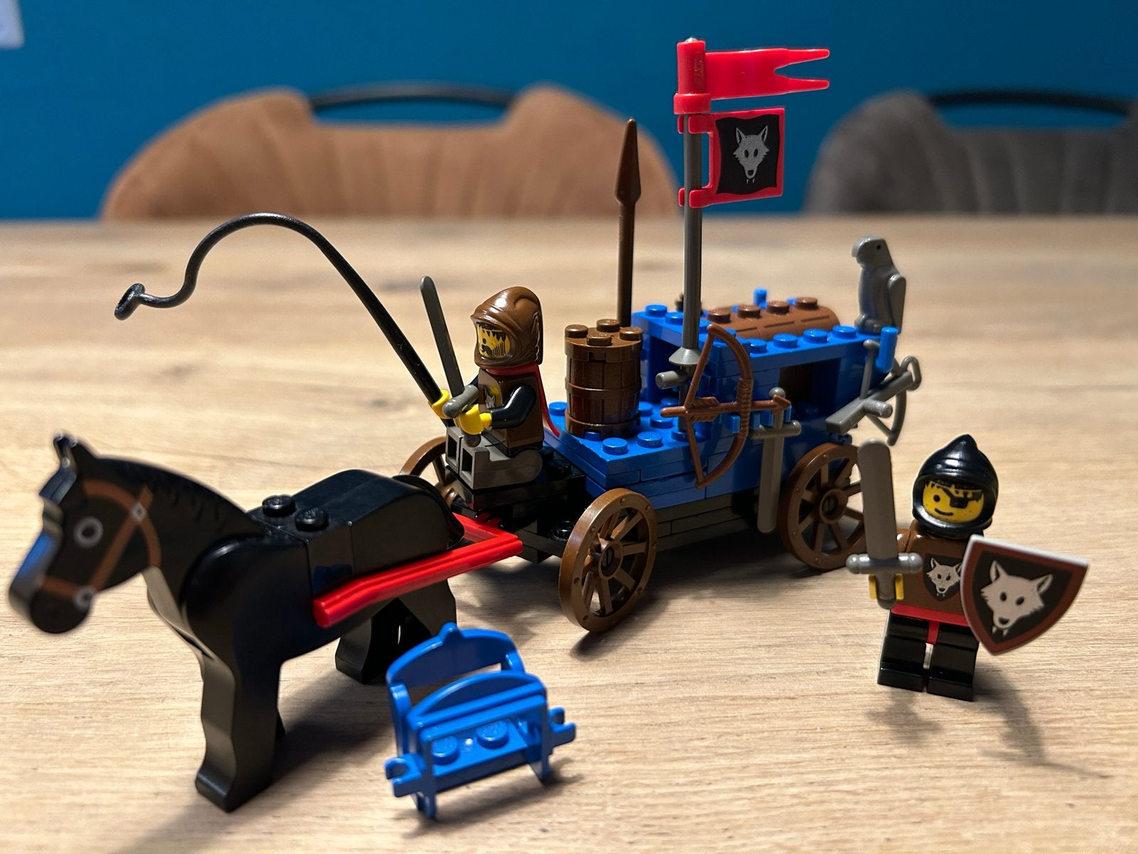 Lego 6038 Ridder Wolfpack Renegades compleet met boekje, Gebruikt, Lego, Inclusief instructies, Ophalen of Verzenden