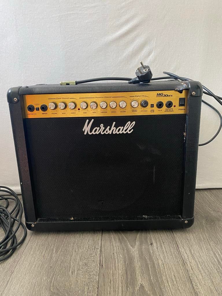 Marshall MG30DFX Gitaarversterker - 30 Watt, Ophalen of Verzenden, Gebruikt, Gitaar, Minder dan 50 watt