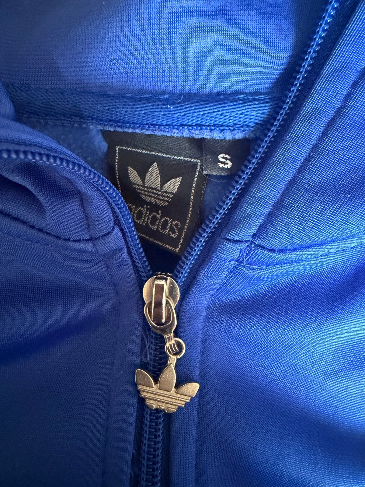 Adidas Originals trainingsjack blauw maat S, Ophalen of Verzenden, Zo goed als nieuw, Maat 36 (S), Blauw