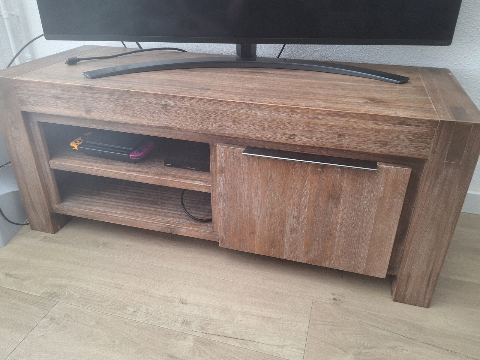 Houten tv kast, Ophalen, Gebruikt, 25 tot 50 cm, Minder dan 100 cm