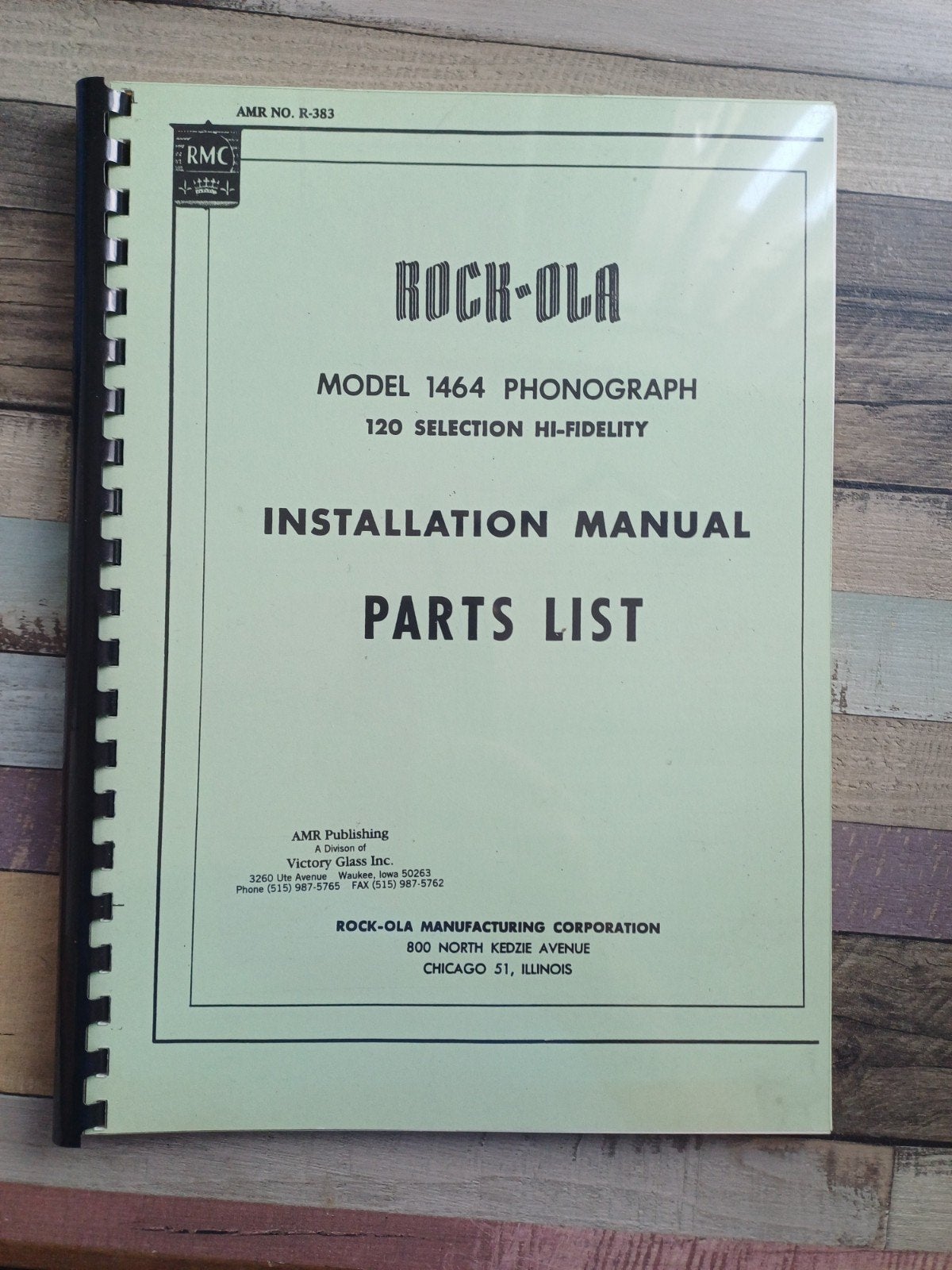 Rock ola 1464 manual, Ophalen of Verzenden, Zo goed als nieuw