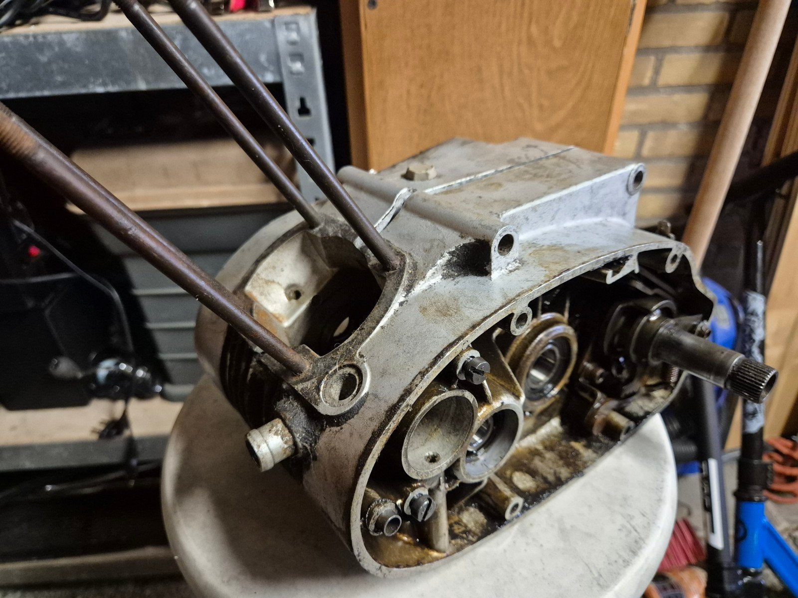 sachs 80sw motor compleet. voor revisie., Ophalen of Verzenden, Gebruikt, Blok