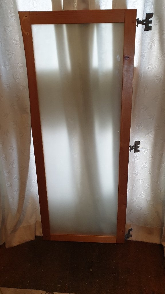 Lundia duo paneeldeuren met melkglas 120x100 in nette staat, Ophalen, Gebruikt