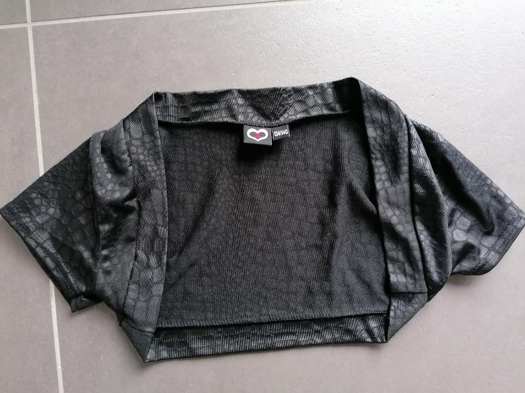 Zwarte bolero  Maat:134/140, Gebruikt, Trui of Vest, Coolcat, Verzenden