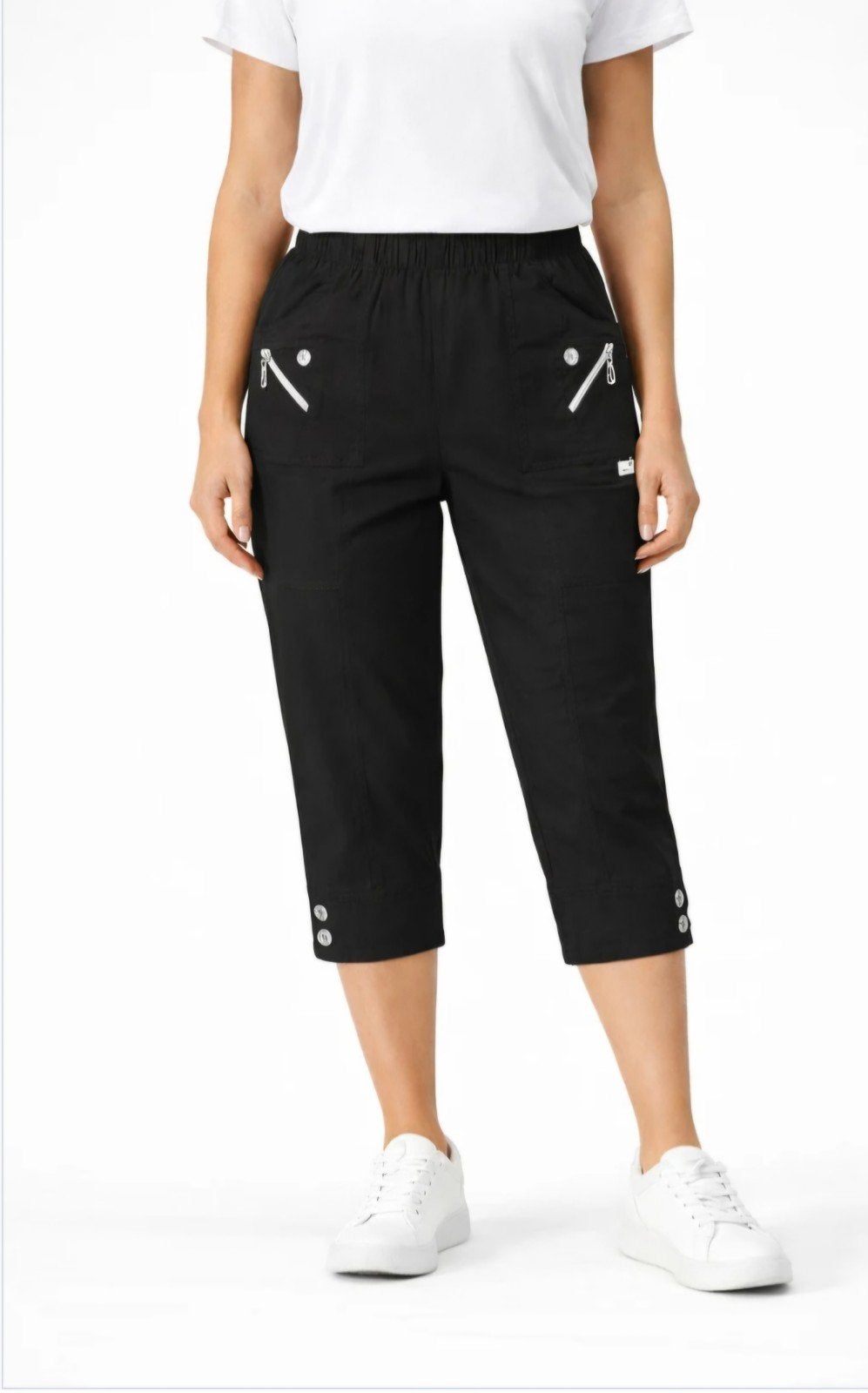 Zwarte capri broek Cherry Berry Maat 48, 50 of 52, Kleding | Dames, Cherry Berry, C, Zwart, Nieuw