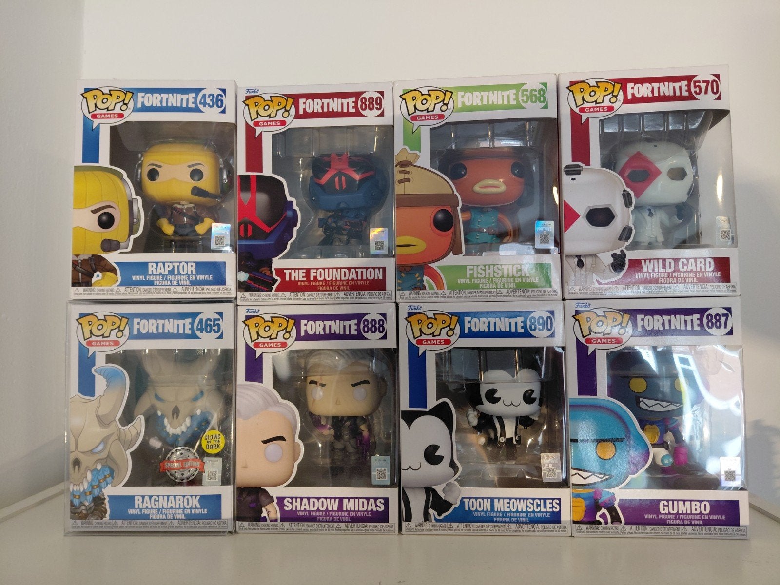8 Fortnite Funkos, Ophalen of Verzenden, Zo goed als nieuw, Overige typen, Foil