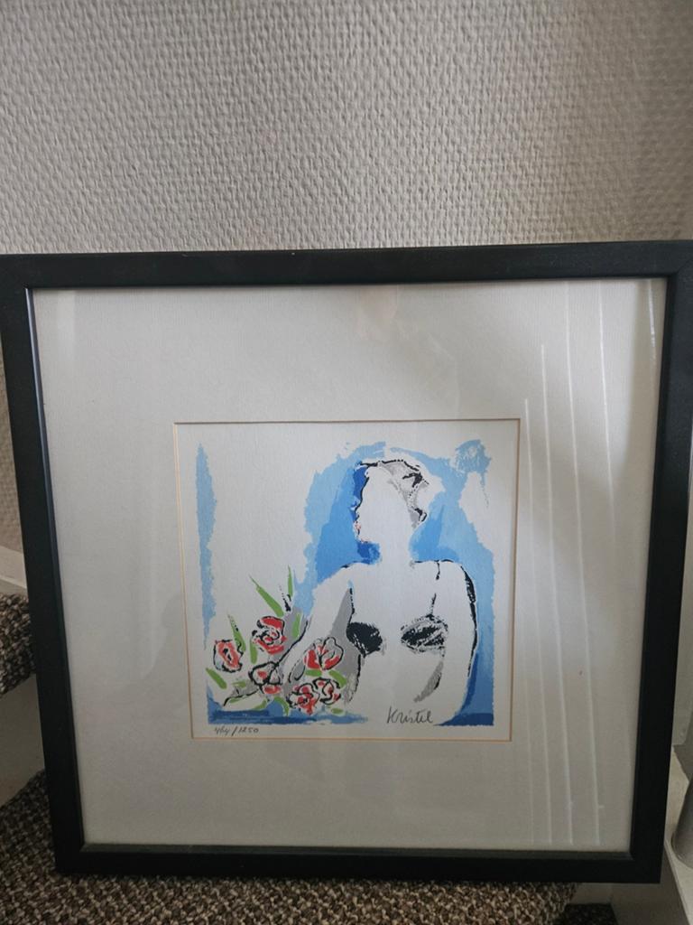 Zeefdruk Sylvia Kristel - Gesigneerd en Genummerd, Antiek en Kunst, Ophalen of Verzenden