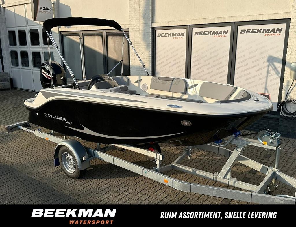 Bayliner Element M15 incl. Mercury 60 PK! Nieuw, Nieuw, Polyester, Benzine, Minder dan 70 pk