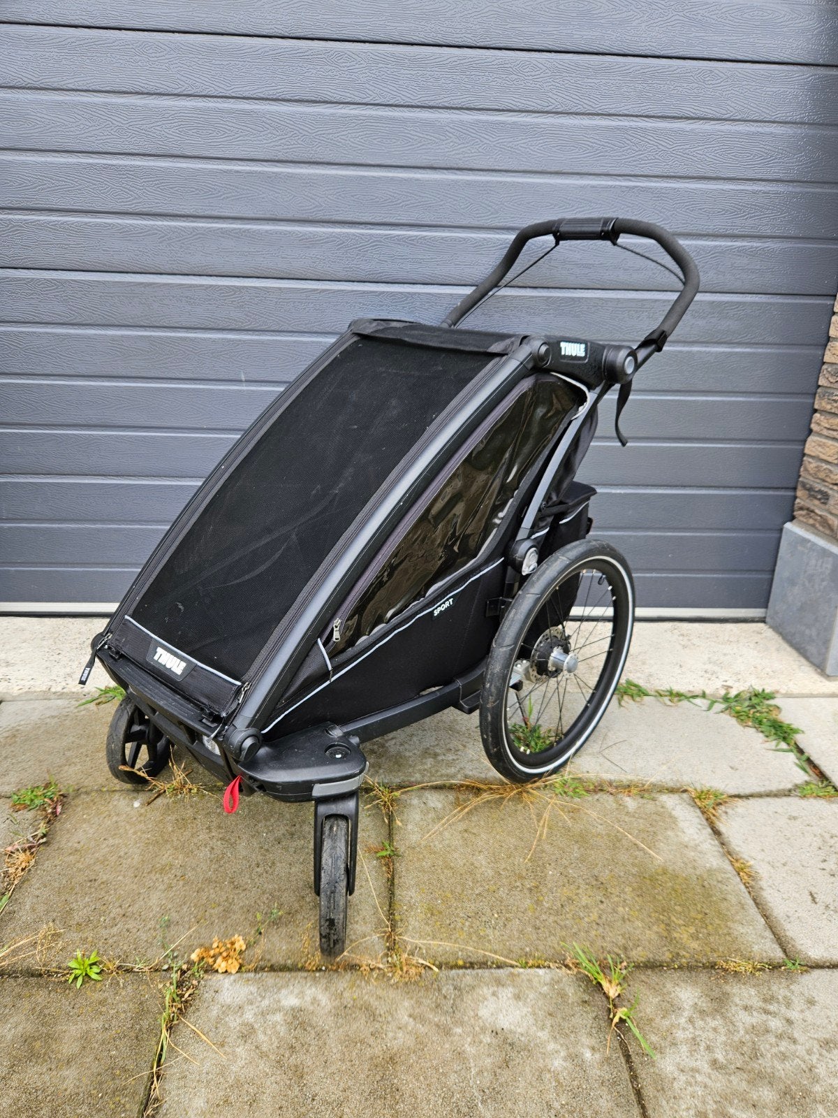 Thule Chariot Sport 1 - Zeer nette complete staat, Overige merken, Ophalen of Verzenden, Schijfrem, Huif