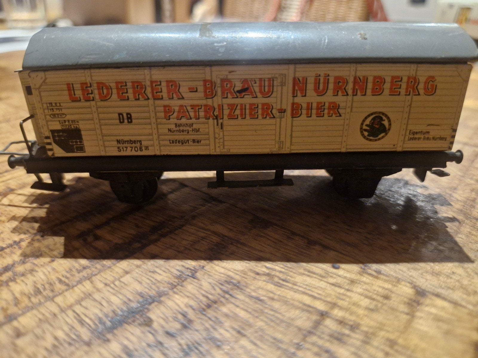 Trix Bierwagon Lederer-Bräu Nürnberg 517706, Wisselstroom, Gebruikt, Wagon, Ophalen of Verzenden