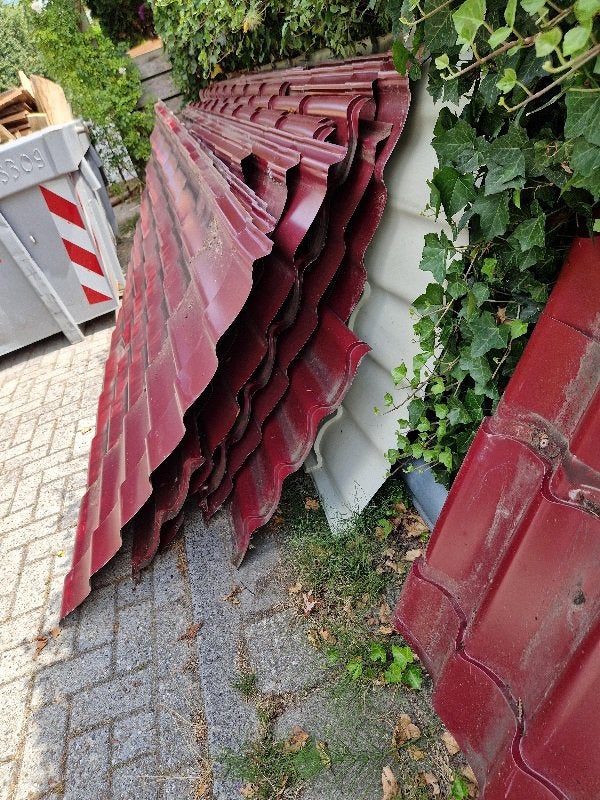 dakplaten, Zo goed als nieuw, 15 m² of meer, Metaal, Grijs