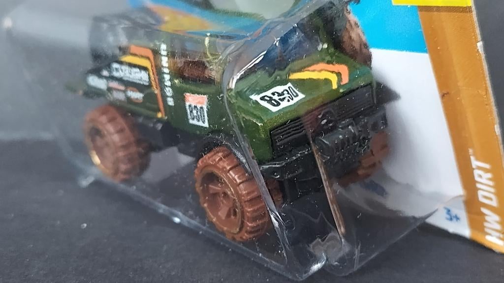 Mercedes Benz Unimog u1300 green 3inch Hotwheels Pol, 1186 Mj 1 nl, Auto, Nieuw, Ophalen of Verzenden