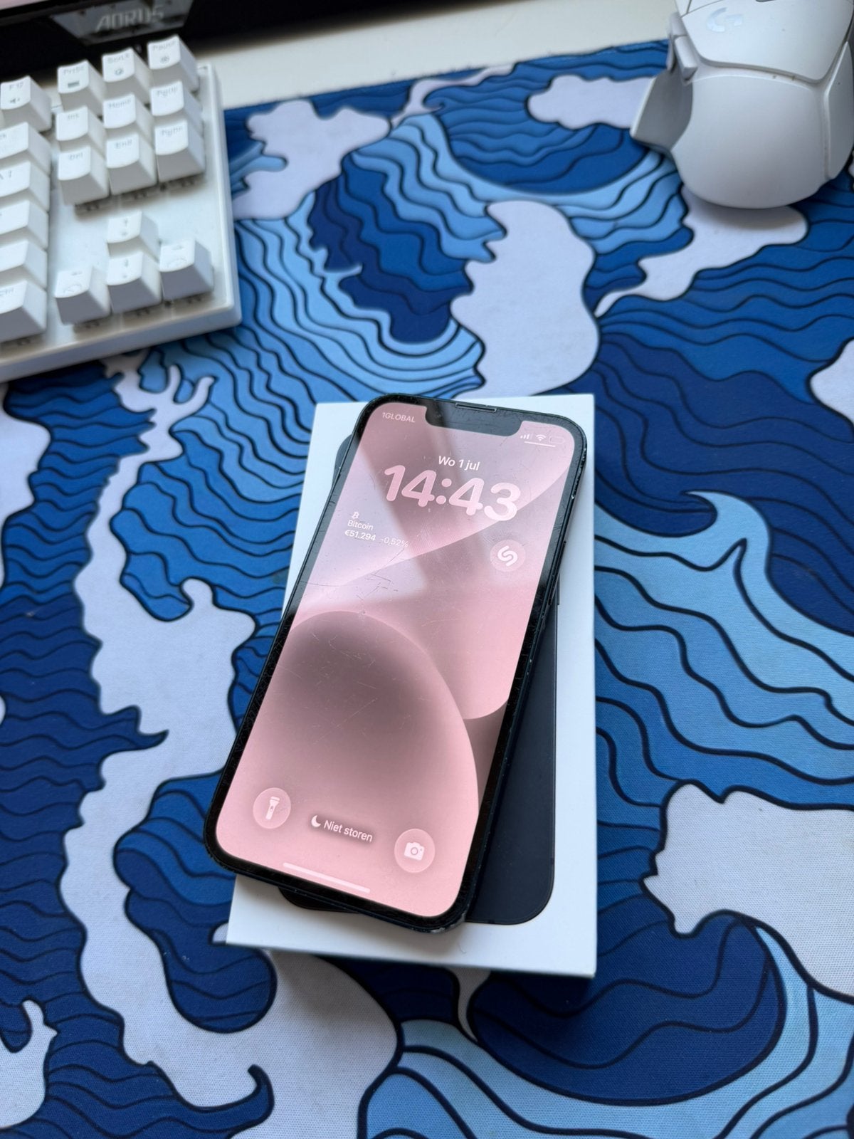 Iphone 13 Mini - Navy, Telecommunicatie, Mobiele telefoons | Apple iPhone, 75 %, Blauw, Ophalen of Verzenden, Zonder simlock