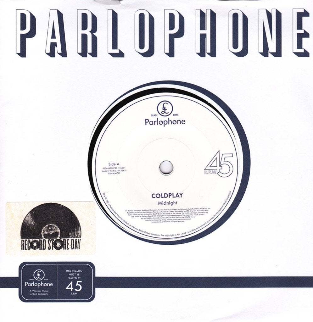 Coldplay - Midnight 7", Cd's en Dvd's, Ophalen of Verzenden, Nieuw in verpakking, 7 inch, Pop