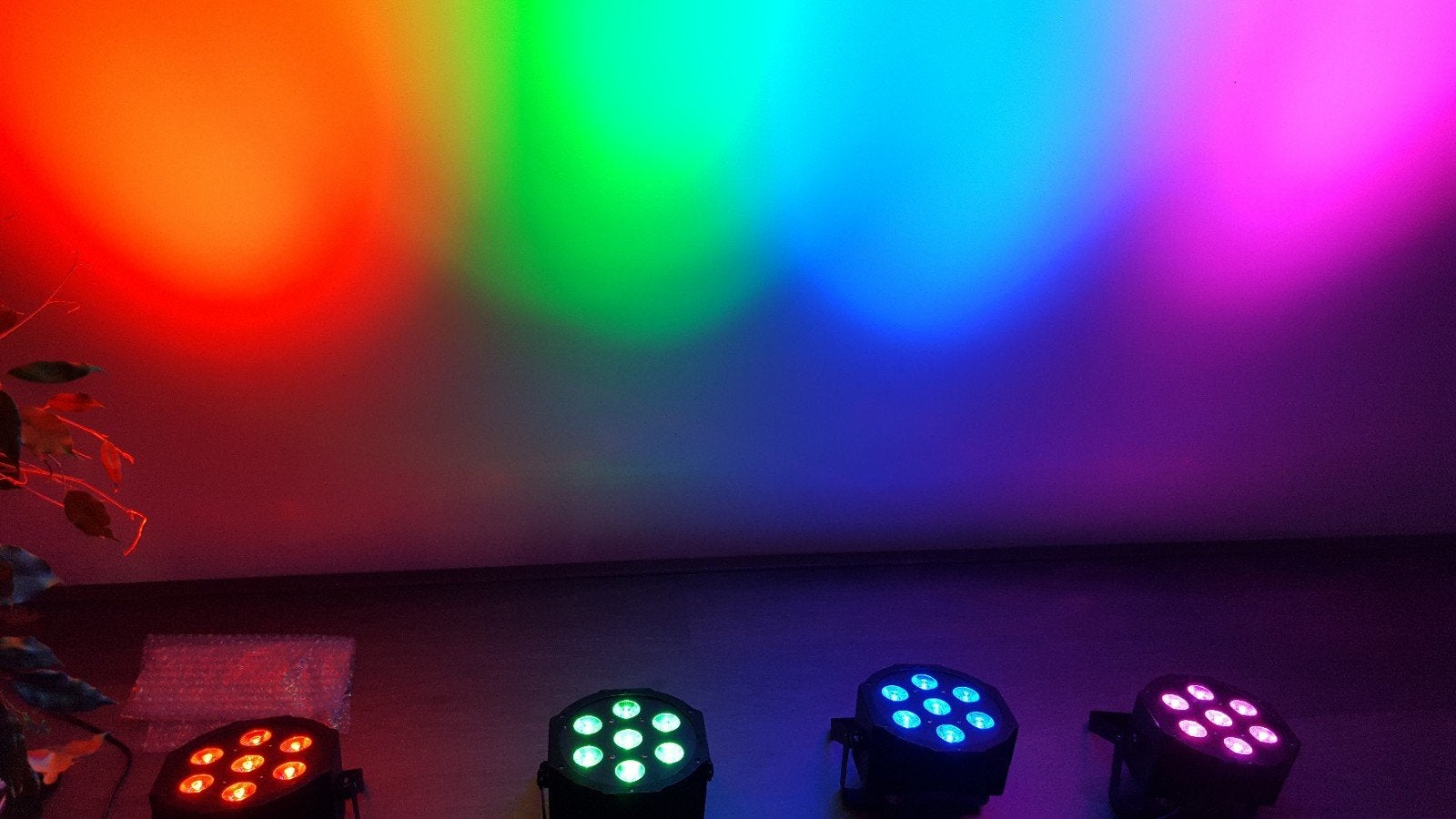 4 Party spots ComPar led parren super veel licht 100% nieuw, Ophalen of Verzenden, Nieuw, Licht, Kleur