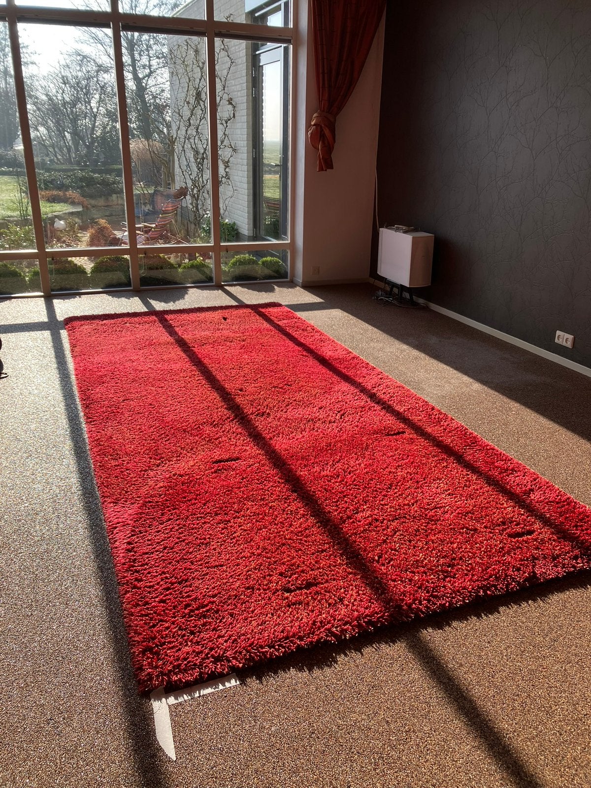 Groot tapijt, zuiver wol. Warme kleuren, Ophalen, Gebruikt, 150 tot 200 cm, 200 cm of meer