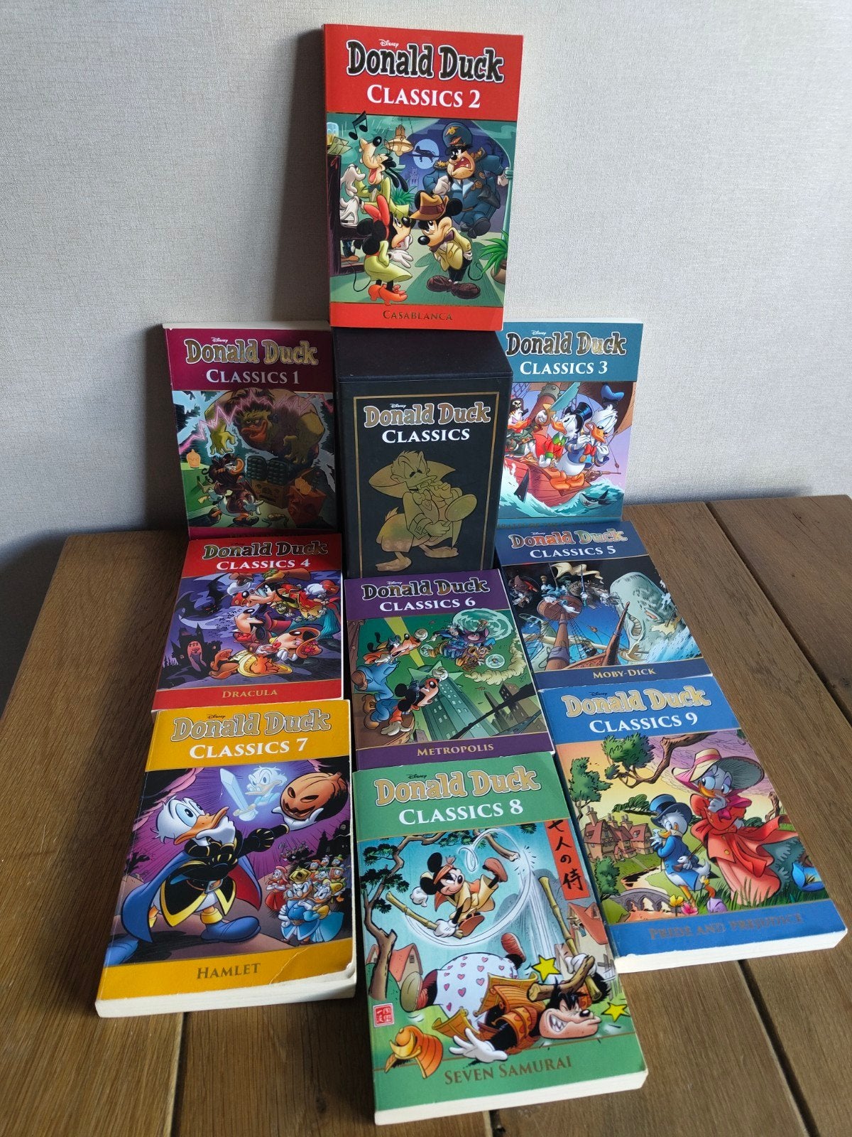 Donald Duck Classics Complete Serie (9 delen)Met verzamelbox, Complete serie of reeks, Ophalen of Verzenden, Zo goed als nieuw